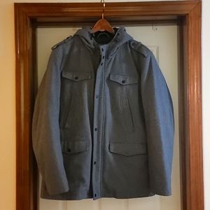 Men's Guess Dark Gray Coat